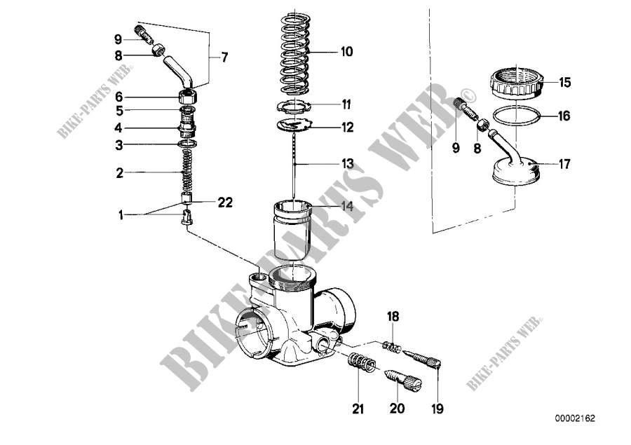Jeu De Joints Pour Carburateur à Tiroir Bing BMW R 60/7 - Neuf, Référence OEM 13111254767