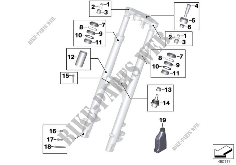 Kit Outils Service Fourche Moto Professionnel | Jauge Niveau D'huile, Compresseur Ressort, Purge Tige, 2 Pinces