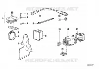 Boîte à fusibles/interrupt.de feu stop Equipement électrique général R 100 bmw-moto 1987 2V (87-95) 13406