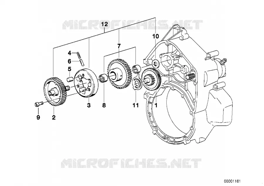 Arbre intermédiaire BMW Motorrad BMW Motorrad Classic K 100 1982 4 cyl. 2 soup.  K589 (0501,0511)