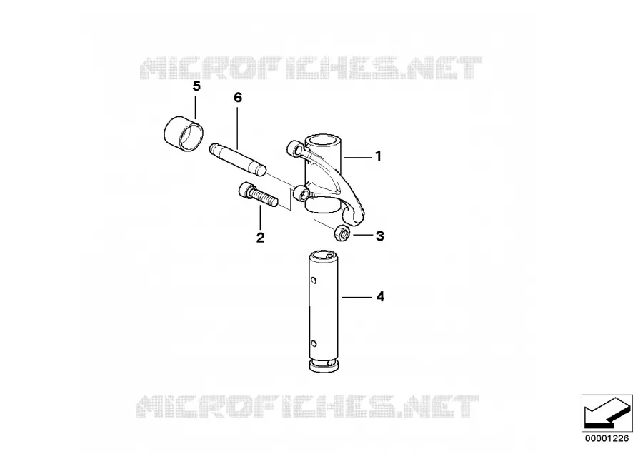 Axe de culbuteur/poussoir BMW Motorrad BMW Motorrad R 1100 1994 4V  259 (0413,0418)