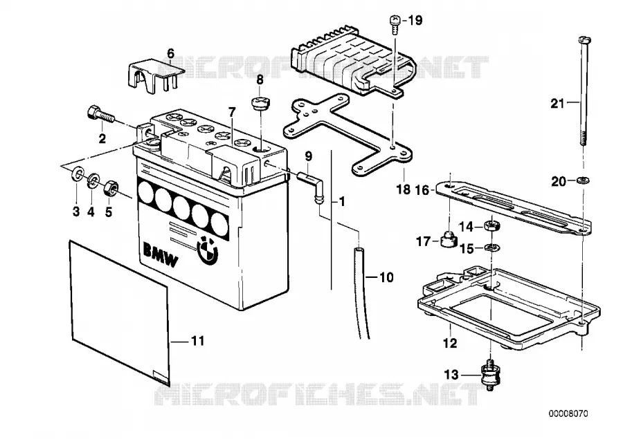 Batterie BMW Motorrad BMW Motorrad Classic K 75 1985 3 cyl.  K569 (0563,0572)