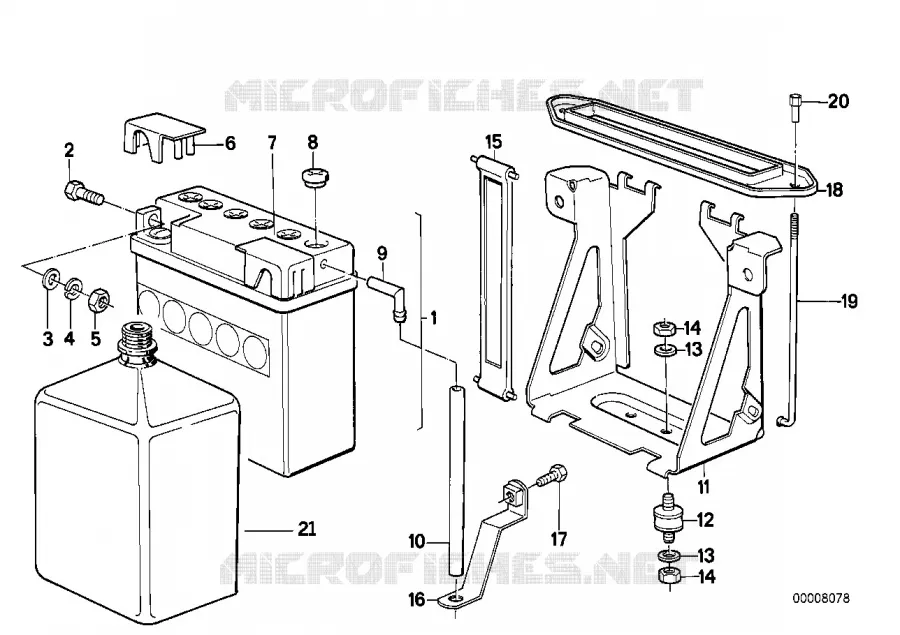 Batterie BMW Motorrad BMW Motorrad Classic R 80 1984 2V (85-95)  R80