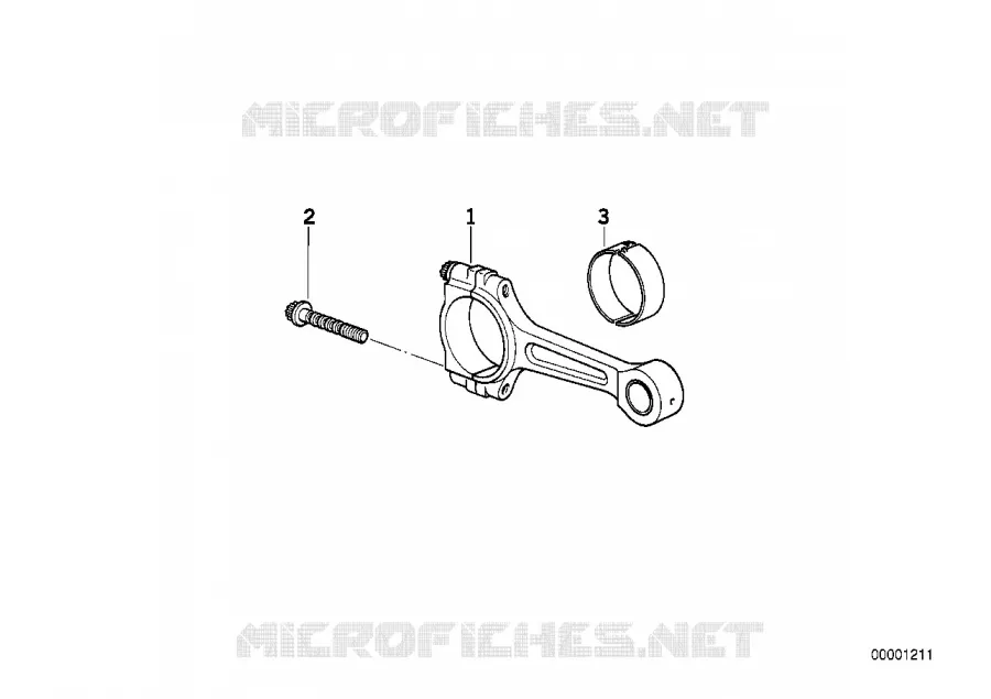 Bielle / Palier De Bielle BMW Motorrad BMW Motorrad K 1200 1996 4 cyl. 4 soup.  K589 (0544,0554)