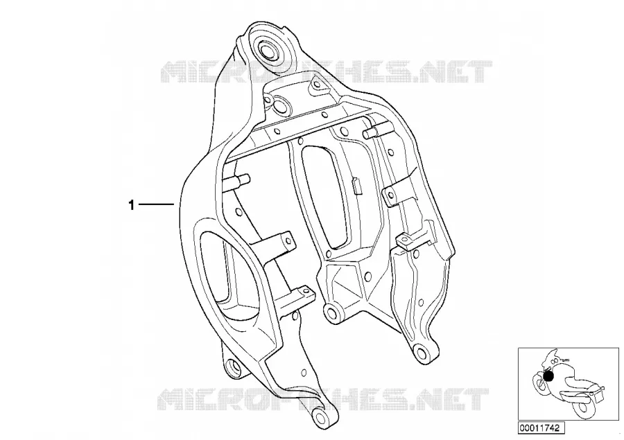 Cadre avant BMW Motorrad BMW Motorrad R 850 1997 4V  259C (0421)