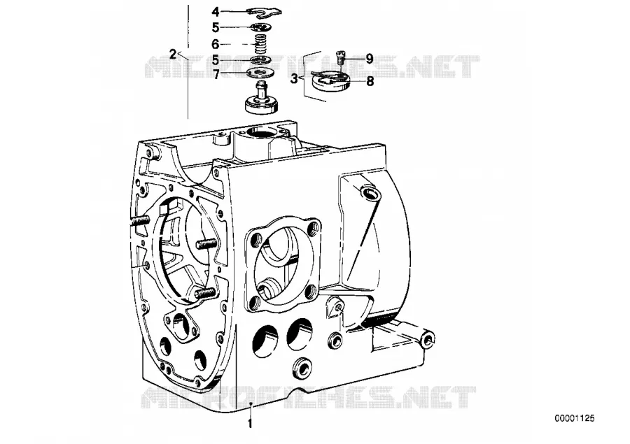 Carter-moteur BMW Motorrad BMW Motorrad Classic R 75 1973 Boxer (69-76)  R75