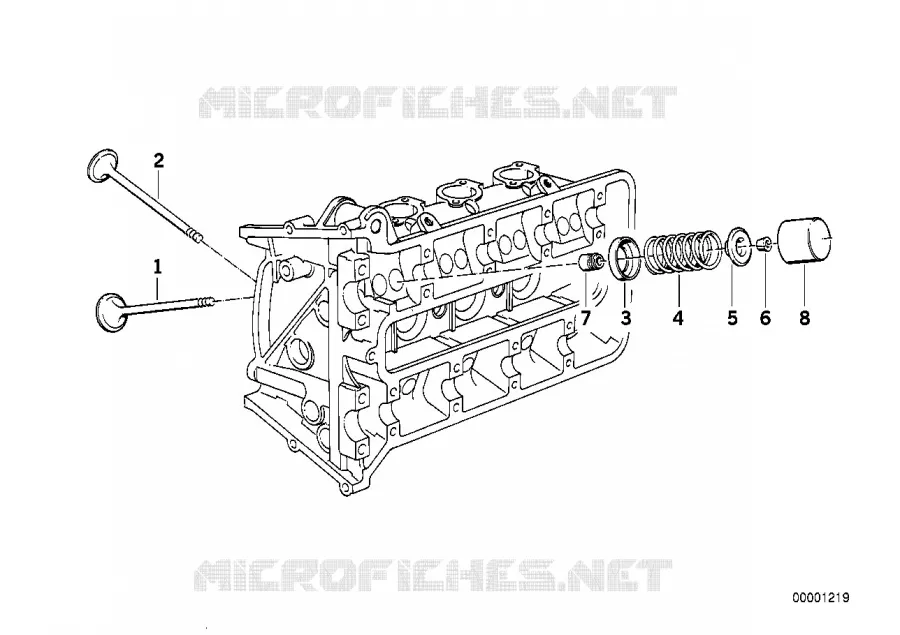 Cde des soupapes-soup.dadmiss./dechap. BMW Motorrad BMW Motorrad K 1100 1989 4 cyl. 4 soup.  K589 (0526, 0536)