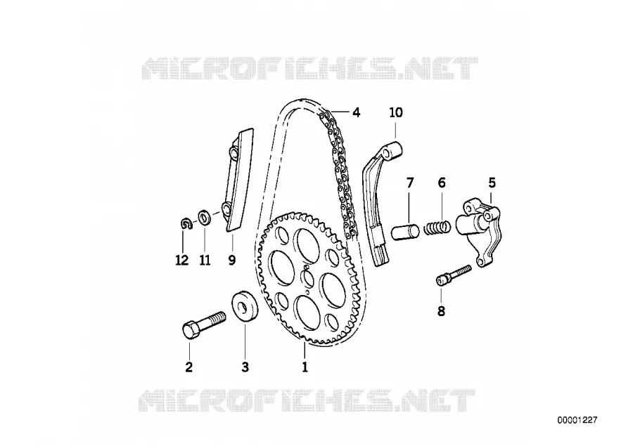 Chaine de distr./rail tendeur/glissiere BMW Motorrad BMW Motorrad R 850 2000 4V  R22 (0417)
