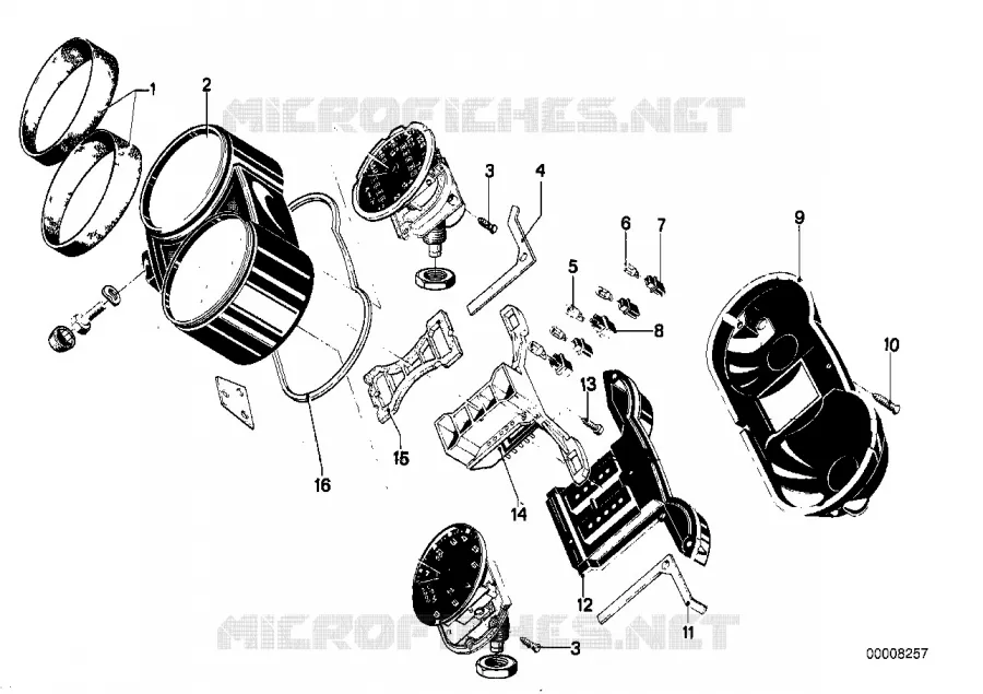 Combine dinstruments, composants BMW Motorrad BMW Motorrad Classic R 75 1977 2V (76-85)  R75