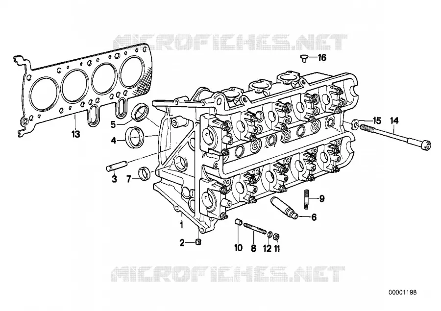 Culasse BMW Motorrad BMW Motorrad Classic K1 1988 4 cyl. 4 soup.  K589 (0525,0535)
