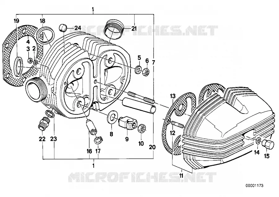 Culasse BMW Motorrad BMW Motorrad Classic R 80 1984 2V (85-95)  R80