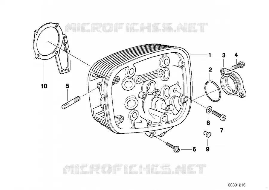 Culasse/joint/couvercle darbre a cames BMW Motorrad BMW Motorrad R 850 1994 4V  259R (0401,0406)