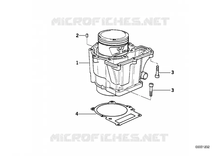 Cylindre avec pistons BMW Motorrad BMW Motorrad F 650 2003   R13 (0176,0186)
