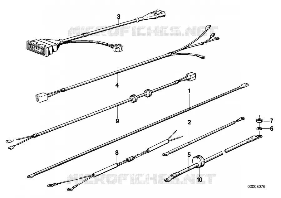 Divers faisceaux d.cables additionnels BMW Motorrad BMW Motorrad Classic R 100 1987 2V (87-95)  R100