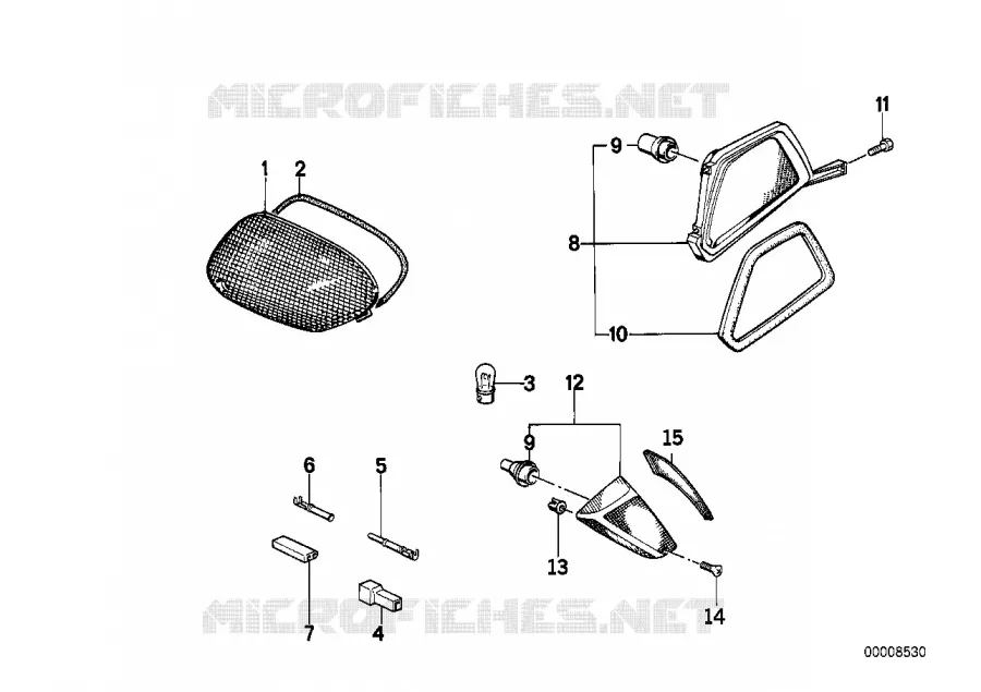 Feu clignotant BMW Motorrad BMW Motorrad Classic K 75 1989 3 cyl.  K569 (0565,0573)