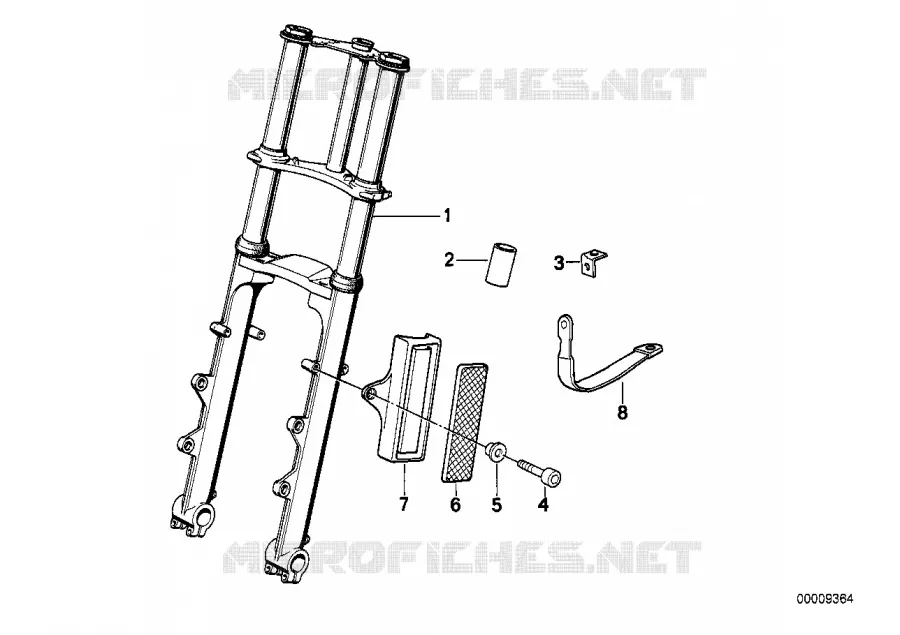 Fourche telescopique-administr. westph. BMW Motorrad BMW Motorrad Classic R 65 1985 2V (85-95)  R65