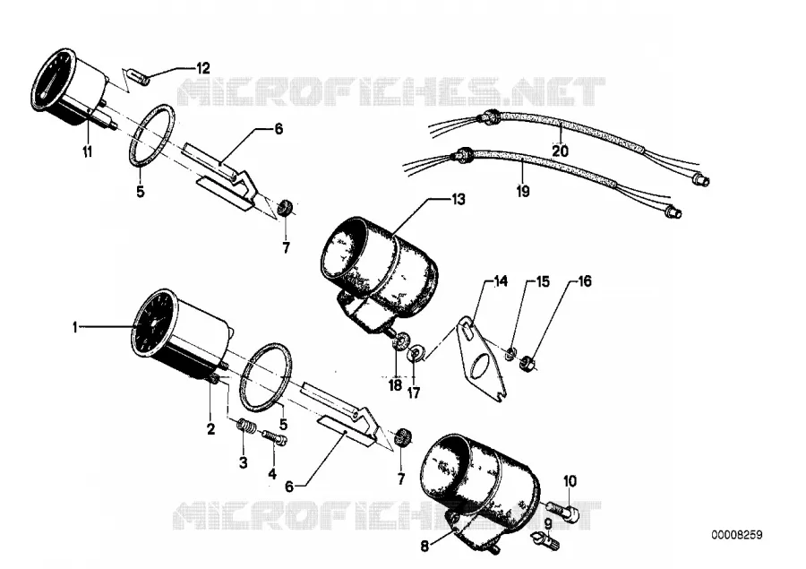Instruments dinformation supplementaire BMW Motorrad BMW Motorrad Classic R 60 1969 Boxer (69-76)  R60