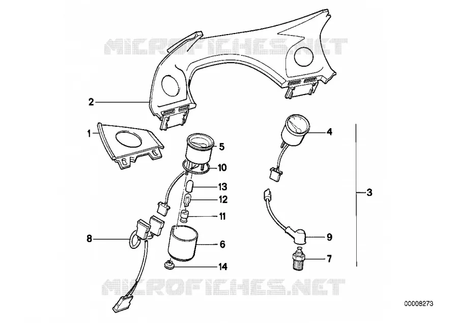 Instruments supplementaires BMW Motorrad BMW Motorrad Classic K1 1988 4 cyl. 4 soup.  K589 (0525,0535)