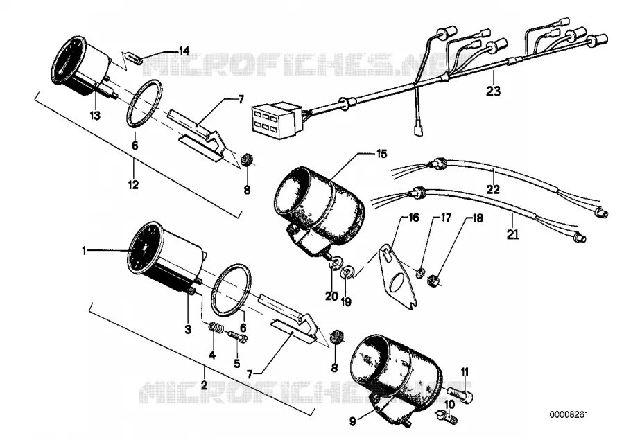 Instruments supplementaires BMW Motorrad BMW Motorrad Classic R 60 1977 2V (76-85)  R60