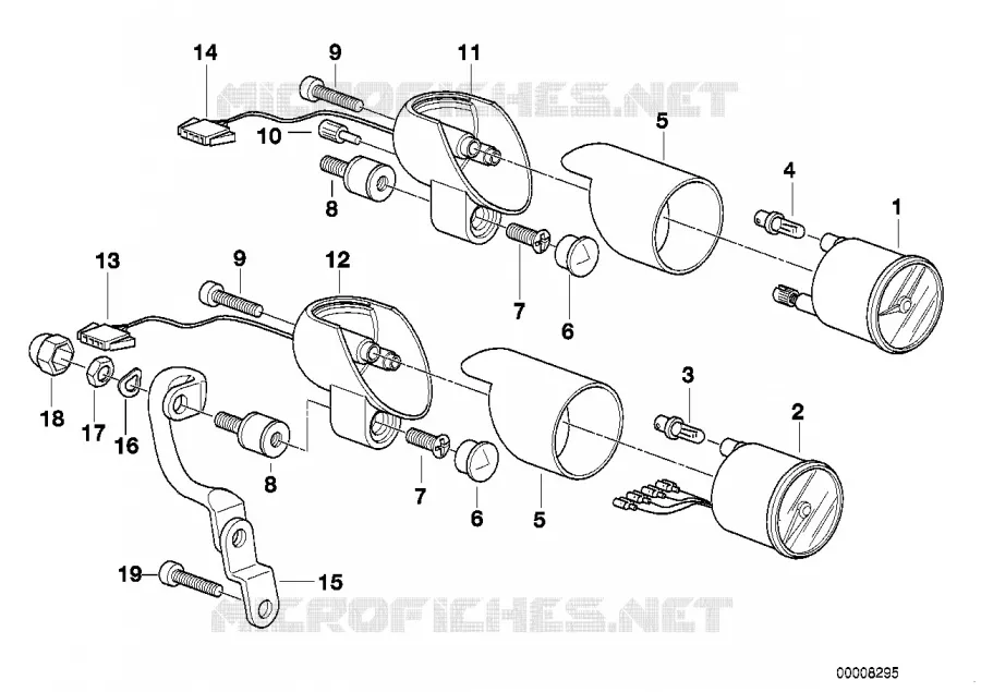 Instruments supplementaires BMW Motorrad BMW Motorrad R 1100 1993 4V  259R (0402,0407)