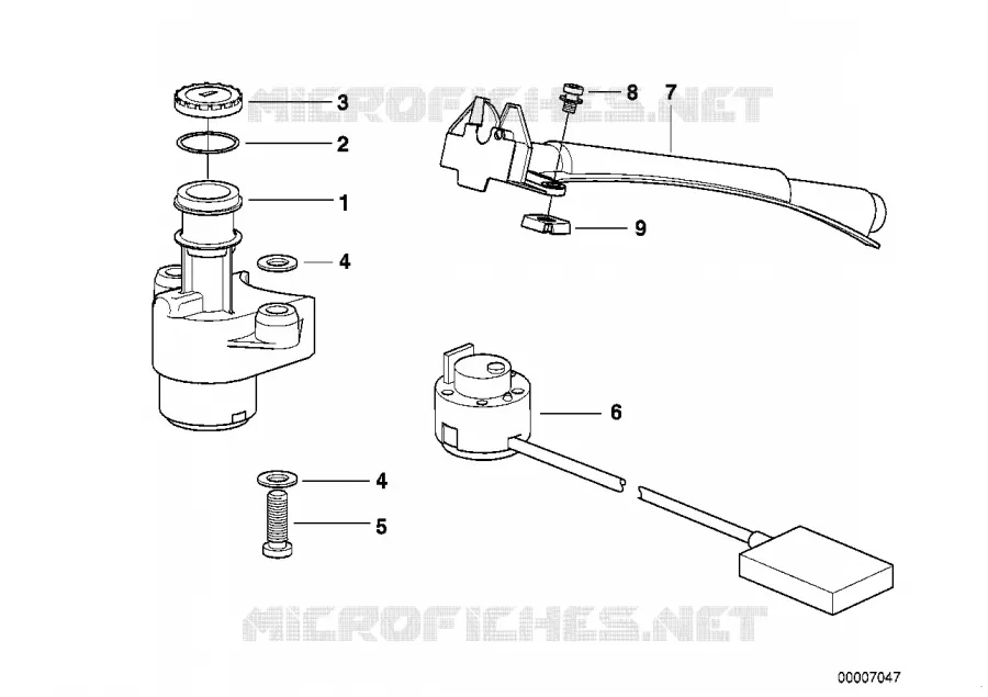 Interrupteur dallumage et serrures BMW Motorrad BMW Motorrad R 1150 2000 4V  R22 (0447,0498)