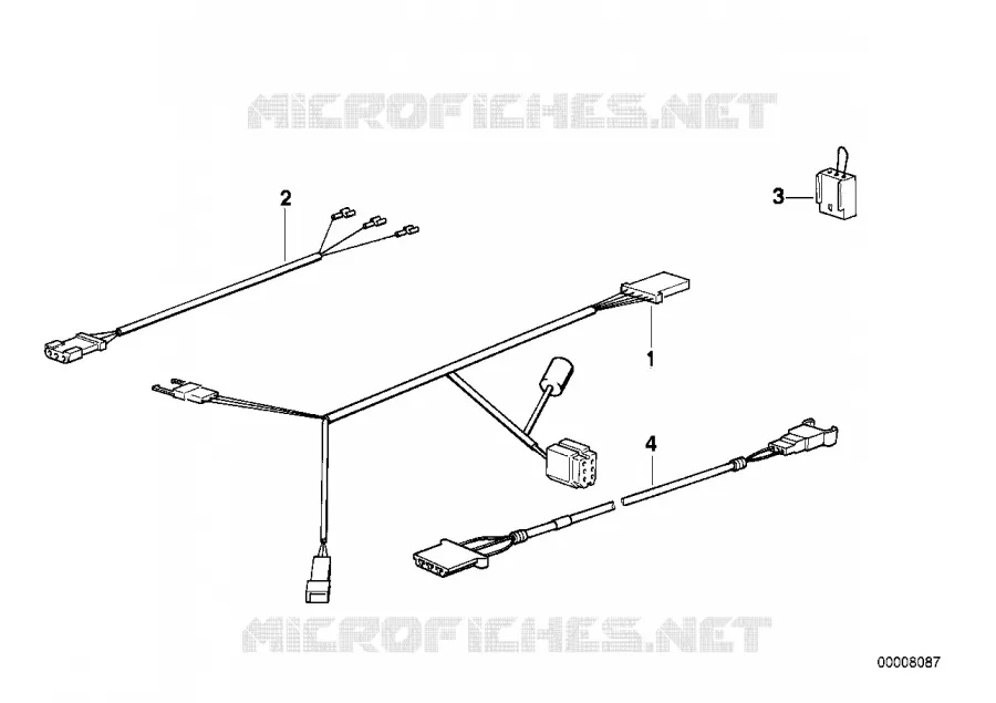 Jeu cables eclair-lampe d.plaqu dimmatr BMW Motorrad BMW Motorrad Classic R 100 1987 2V (87-95)  R100