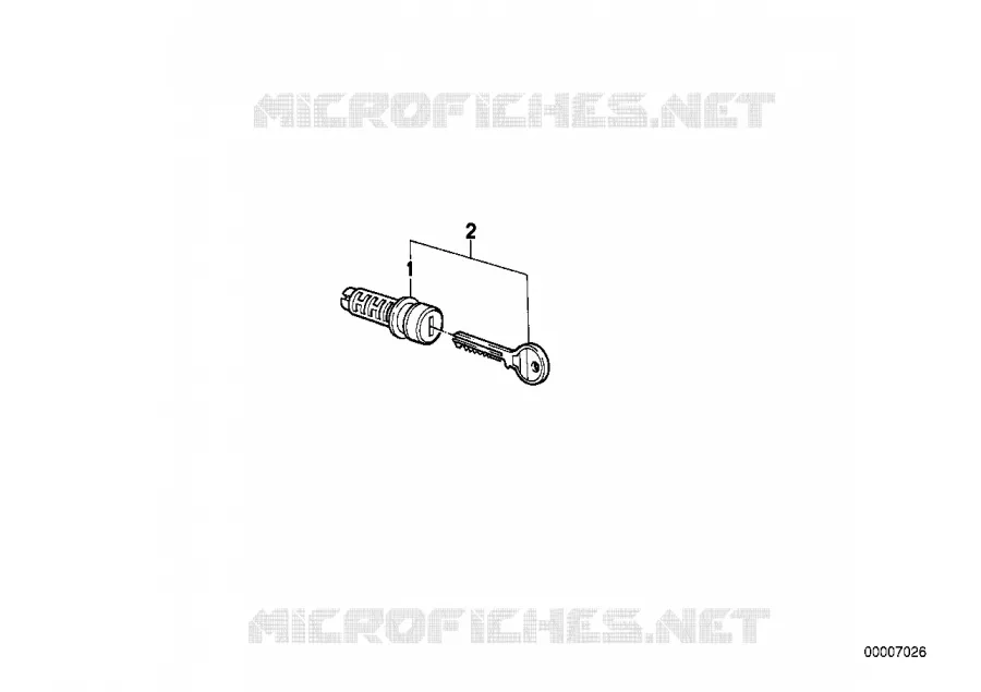 Jeu de serrures de valise BMW Motorrad BMW Motorrad Classic R 45 1978 Boxer (78-85)  R45