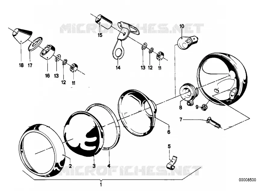 Lampe davertissement BMW Motorrad BMW Motorrad Classic R 60 1974 Boxer (69-76)  R60