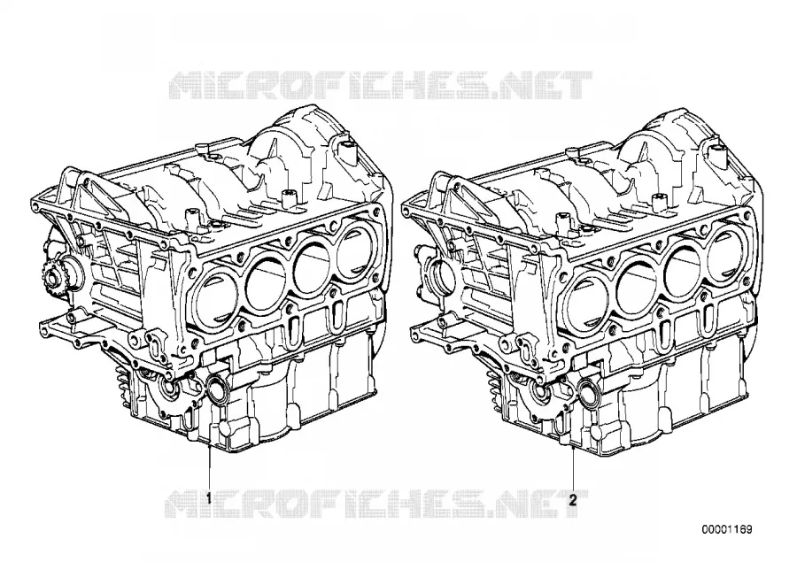 Moteur/carter-moteur avec pistons BMW Motorrad BMW Motorrad Classic K 100 1989 4 cyl. 2 soup.  K589 (0523,0533)