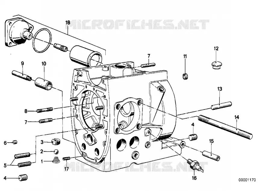 Pièces de bloc-moteur BMW Motorrad BMW Motorrad Classic R 75 1969 Boxer (69-76)  R75