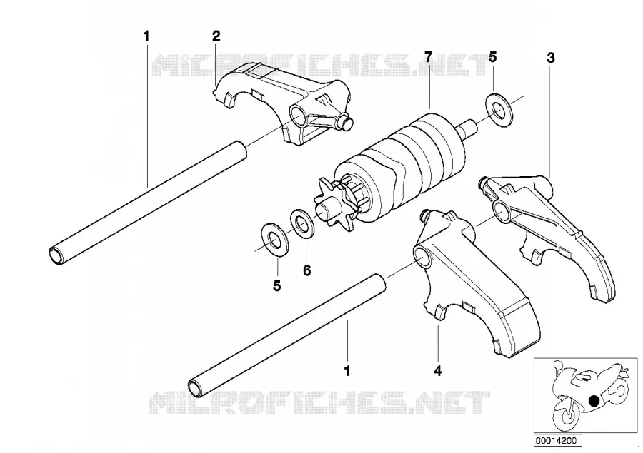 Pièces de boîte 6 vitesses BMW Motorrad BMW Motorrad R 1150 1999 4V  R28 (0429,0439)