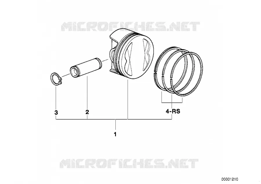 Piston et pieces detachees BMW Motorrad BMW Motorrad R 1150 2000 4V  R22 (0447,0498)
