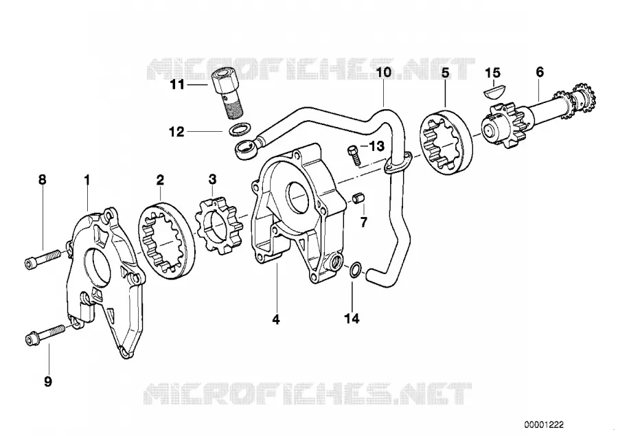 Pompe a huile-pieces separees BMW Motorrad BMW Motorrad R 850 2000 4V  R22 (0417)