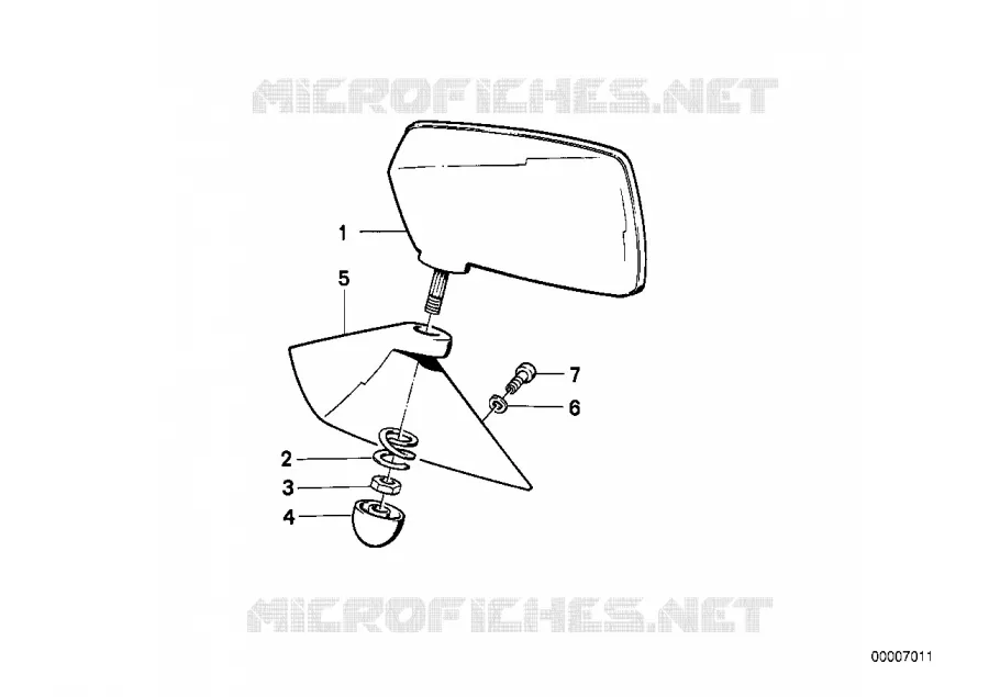 Rétroviseur BMW Motorrad BMW Motorrad Classic R 80 1984 2V (85-95)  R80
