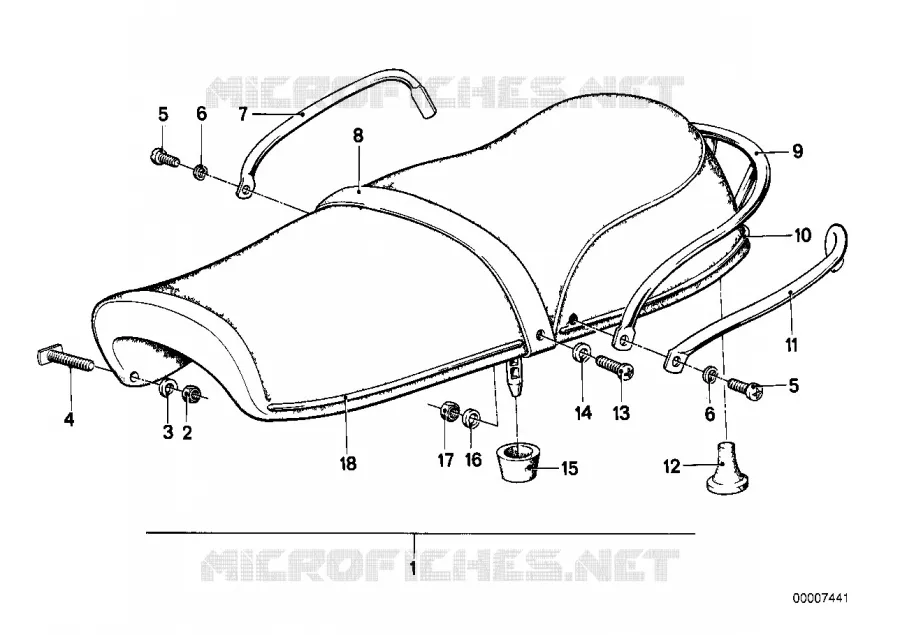 Selle BMW Motorrad BMW Motorrad Classic R 90 1973 Boxer (69-76)  R90