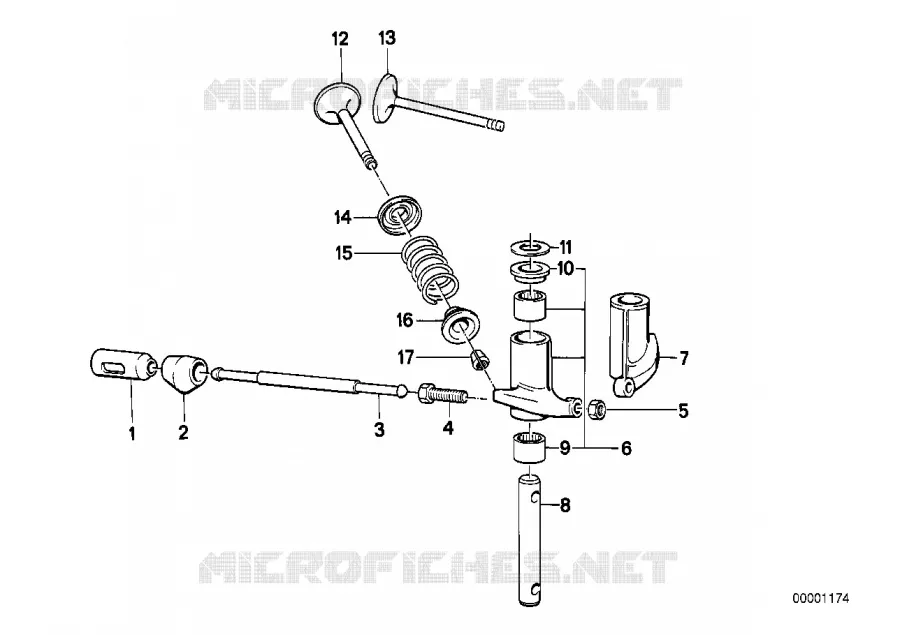 Soupapes, commande de soupapes,culbuteur BMW Motorrad BMW Motorrad Classic R 100 1987 2V (87-95)  R100