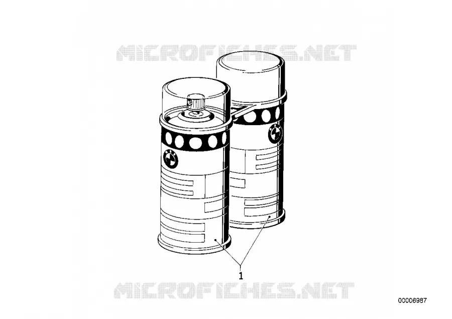 Spray peinture metallique BMW Motorrad BMW Motorrad Classic R 45 1980 Boxer (78-85)  R45