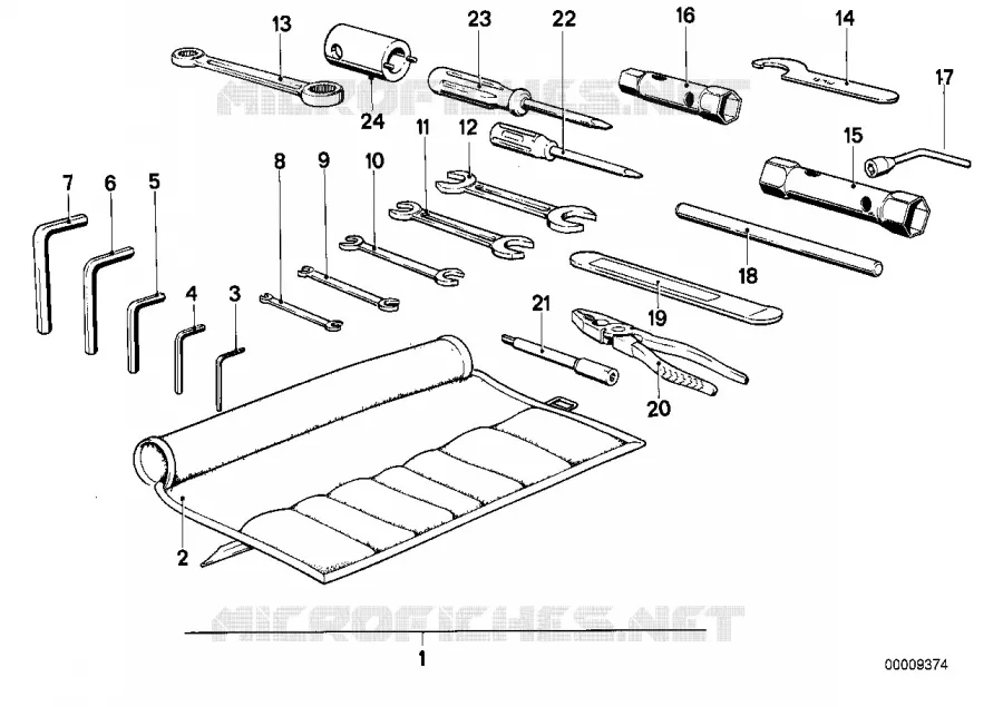 Trousse à outils BMW Motorrad BMW Motorrad Classic R 100 1987 2V (87-95)  R100