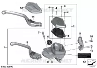 Commande de poignée de frein pour BMW Motorrad R 1250 GS Adventure à partir de 2020