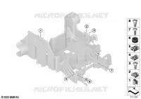 Fixation de support d'appareillage  pour BMW Motorrad R 1300 GS à partir de 2023
