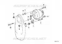 Pièces de fixation dalternateur Electricité moteur R 1150 bmw-moto 2000 4V 2826