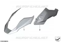 Pièces peintes WND2 black storm mét.  pour BMW Motorrad R 1300 GS à partir de 2023