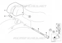 Recouvrement suspension de dossier pour BMW Motorrad R 1200 C Independent 03 à partir de 2003