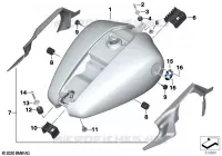 Réservoir de carburant / pièces de fixation pour BMW Motorrad R 18 B à partir de 2021