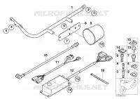 Sirène / Système signalisation sonore pour BMW Motorrad K 1200 RS 01 à partir de 2000