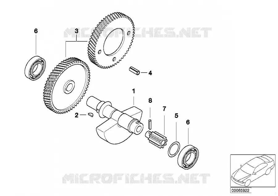 Arbre de compensation BMW Motorrad BMW Motorrad G 650 2010   R13 (0188,0189)