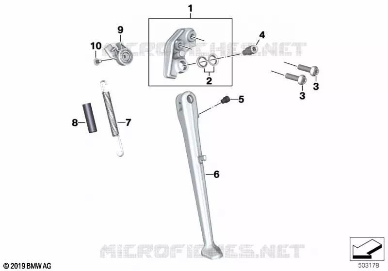 Extension De Béquille Latérale Pour BMW S1000XR 2014-2023 - En Aluminium CNC, Noir, Stabilisation Améliorée