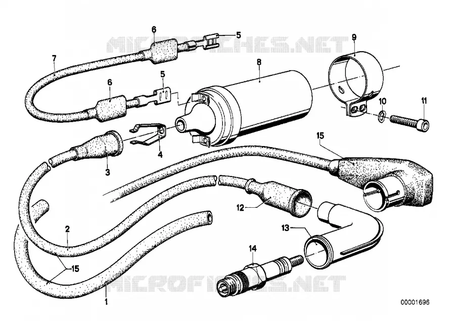 Bougie/cable dallumage/bobine BMW Motorrad BMW Motorrad Classic R 75 1974 Boxer (69-76)  R75