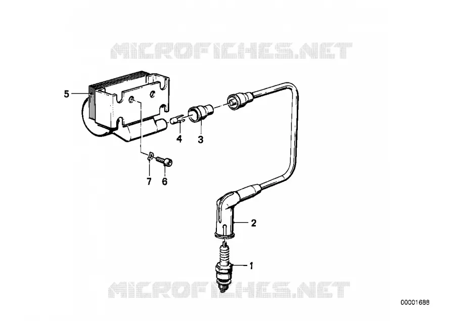 Bougie/cable dallumage/bobine BMW Motorrad BMW Motorrad Classic R 80 1987 2V (87-90)  R80