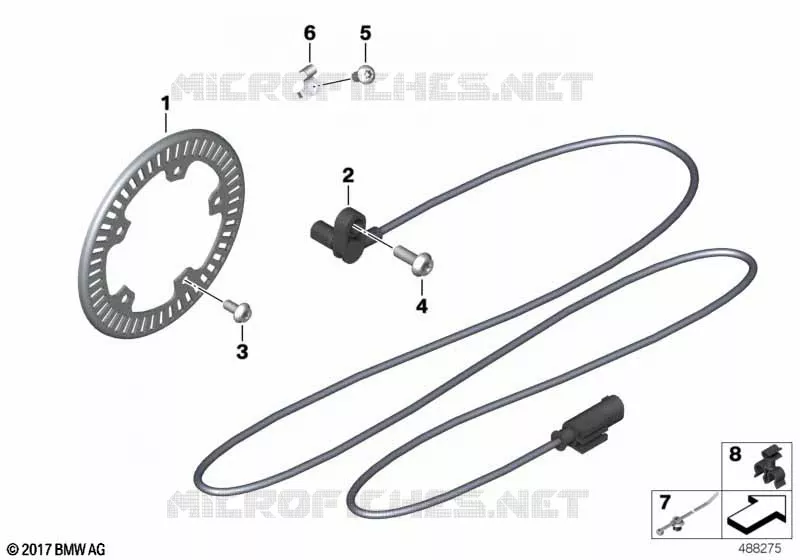 Capteur du compte-tours, arrière BMW Motorrad BMW Motorrad F 900 2019 F900  K84 0K21